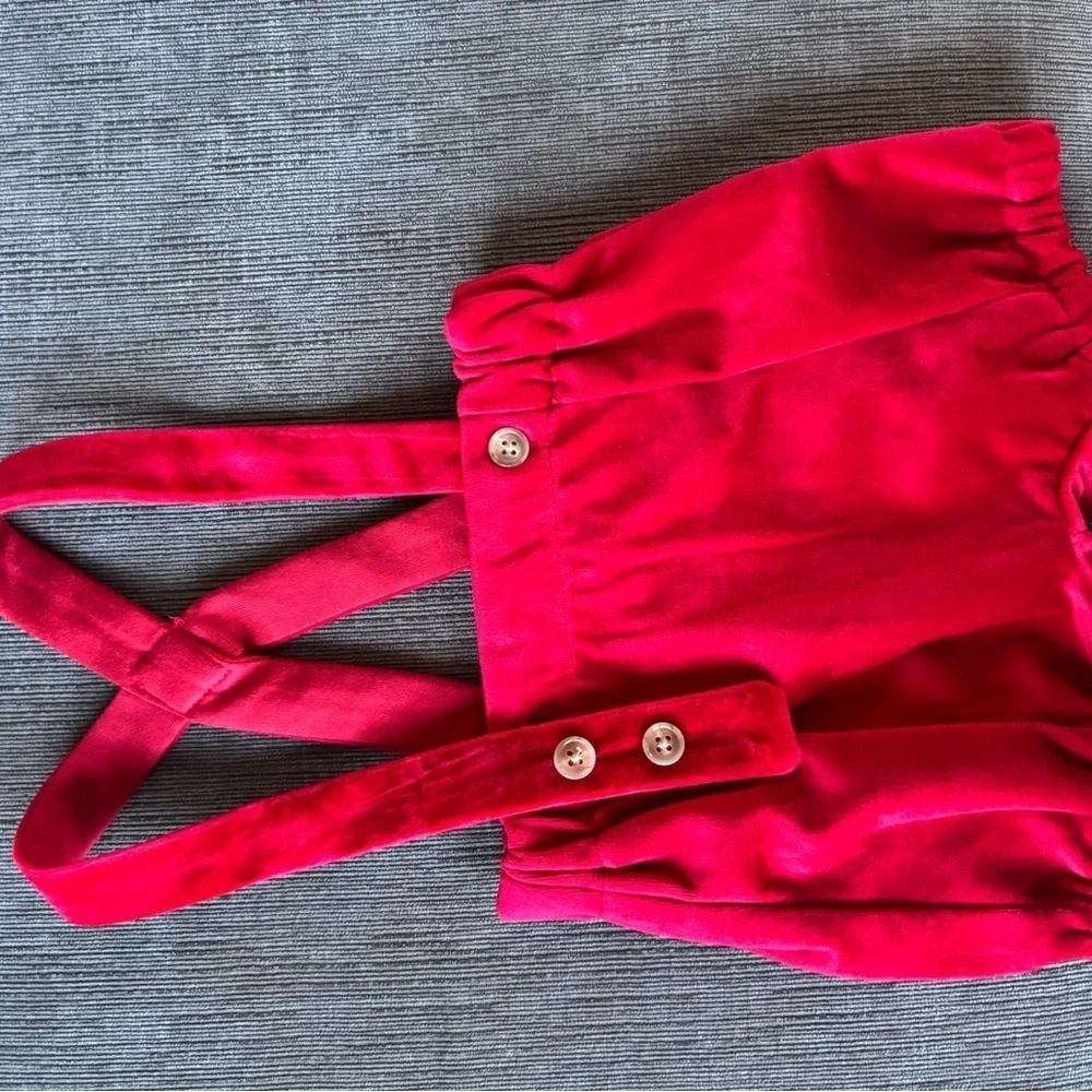NWT Edgehill Collection Baby Boy Long Sleeve toy soldier Velvet Shortall Set